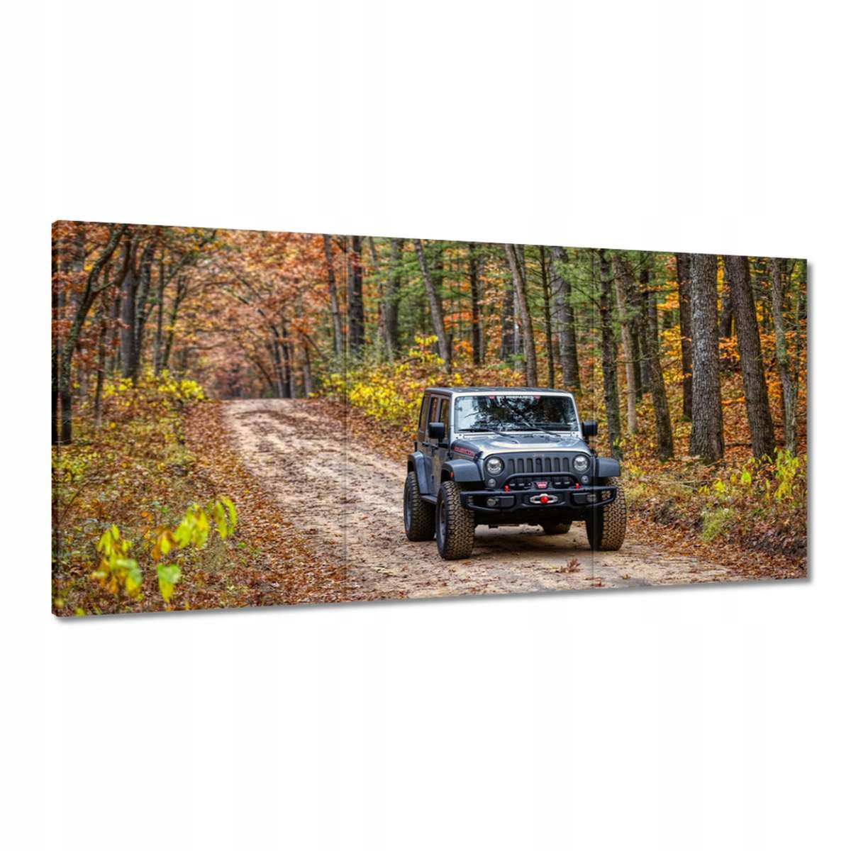 Obrazy 180x90 Jeep Wrangler v lese