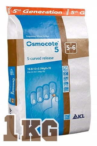

Osmocote 5 S-Curved 16-8-12+2.2MgO+TE 5-6M 1KG
