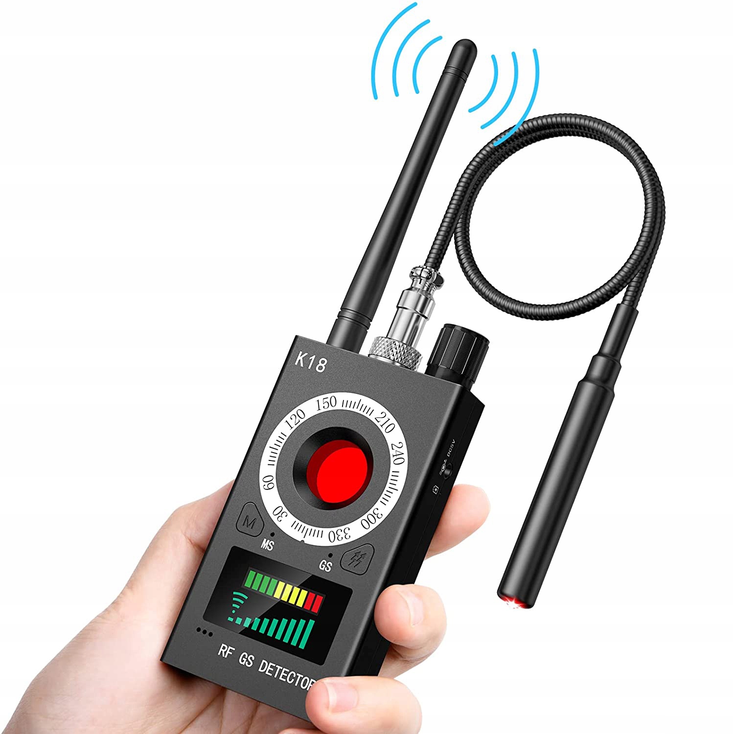 WYKRYWACZ PODSŁUCHÓW LOKALIZATORÓW GPS GSM LTE DETEKTOR KAMER WIFI No241