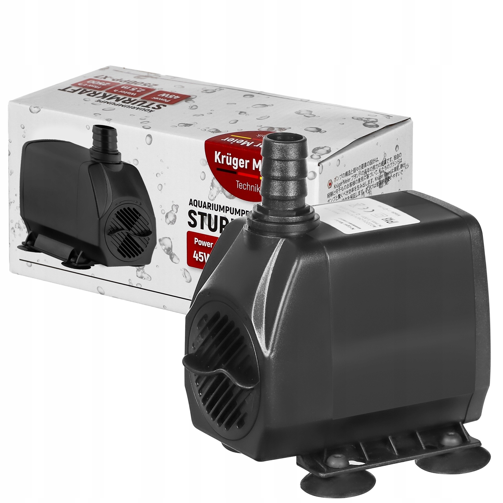 Vodní Čerpadlo Kruger Meier Sturmkraft 3000LK-X8, Výkon 3000 L/h Pro Zahradu