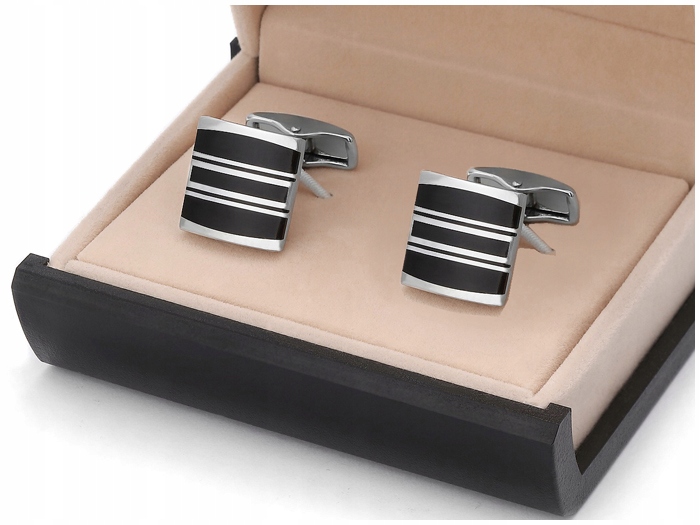 GREG Spinki do Mankietów Koszul + PUDEŁKO sk5-22 Stan opakowania oryginalne