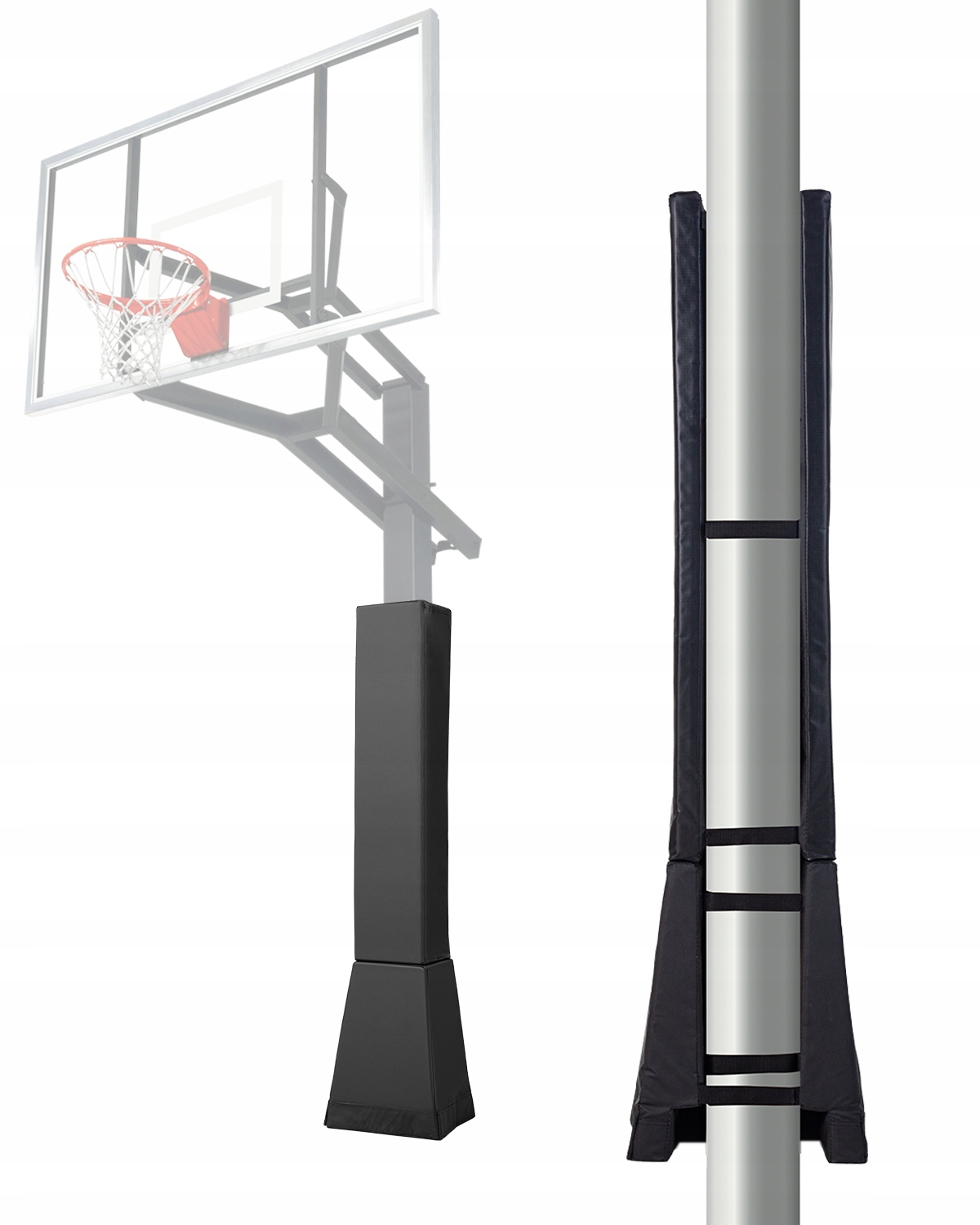 Basketbalová Podložka Vevor 163 CM, Odolná, Podšívka Na Čtvercový Sloupek 6X6-7X7