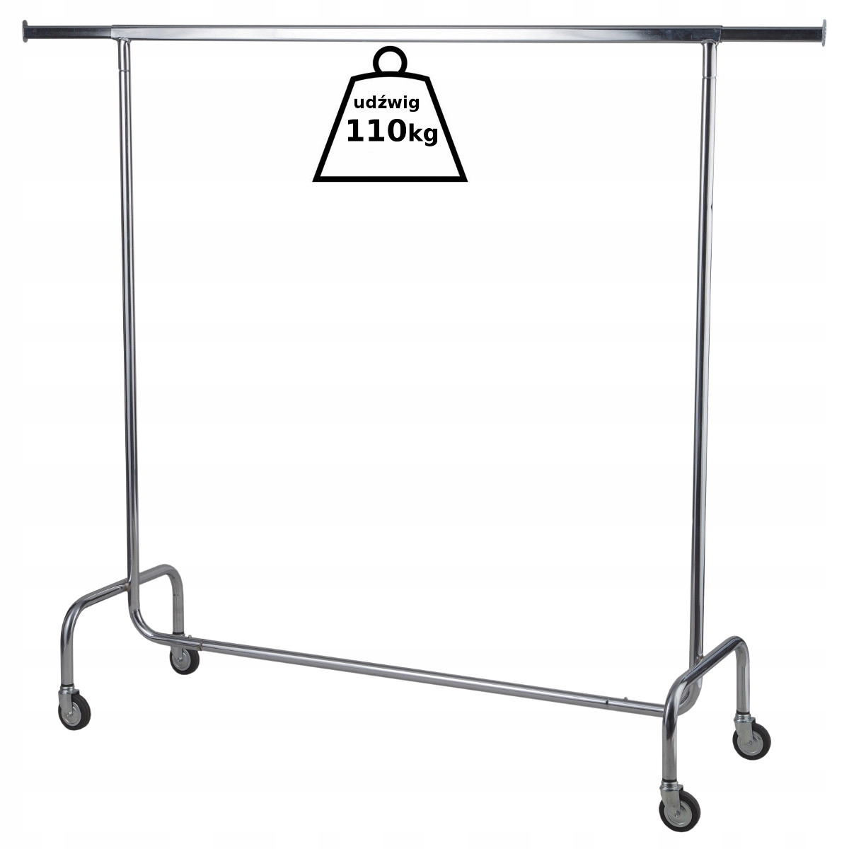 GARDEROBA 1,4/2M WIESZAK STOJĄCY UBRANIA KÓŁKACH Kod producenta SEL/3-05/sel/W