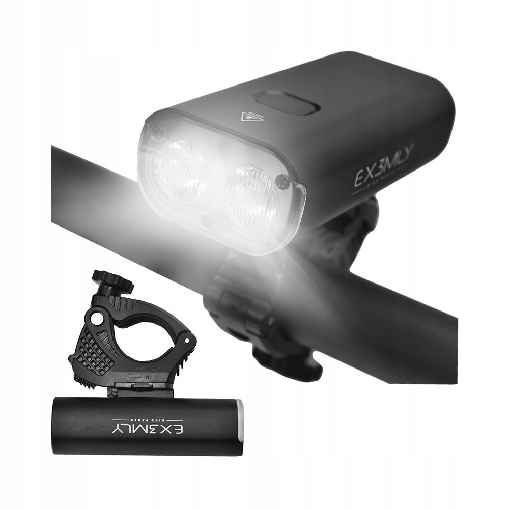 Lampka rowerowa przednia lampa do roweru przód Led Usb EX3MLY mocne 4400mAh
