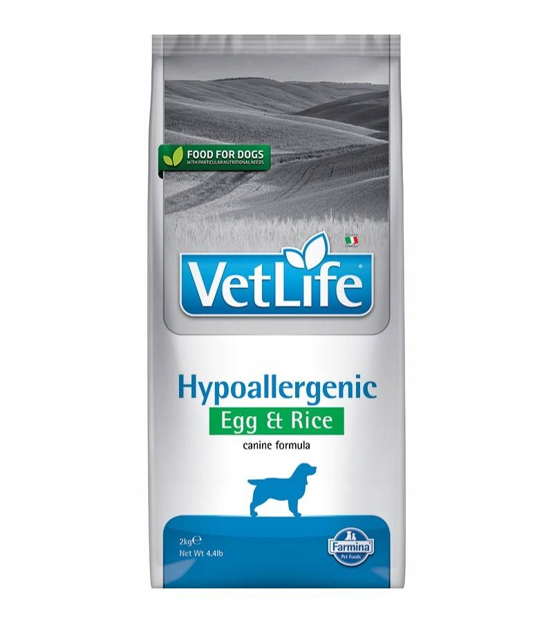 Levně Vet Life Natural Diet Dog Hypoallergenic 2kg Suché Krmivo Pro Psy s Alergií