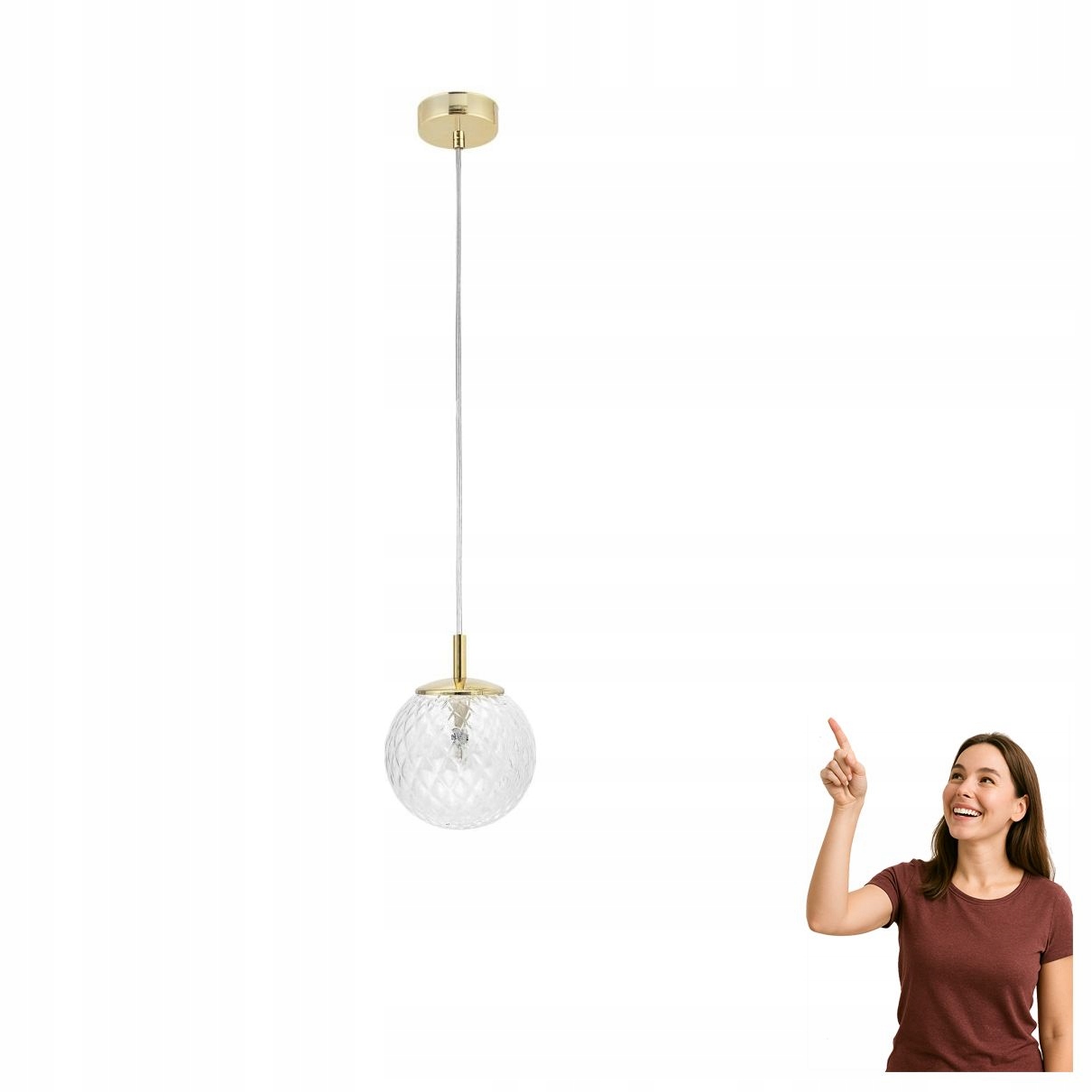 Závěsná lampa Cadix Gold 210 4609 Tk Lighting