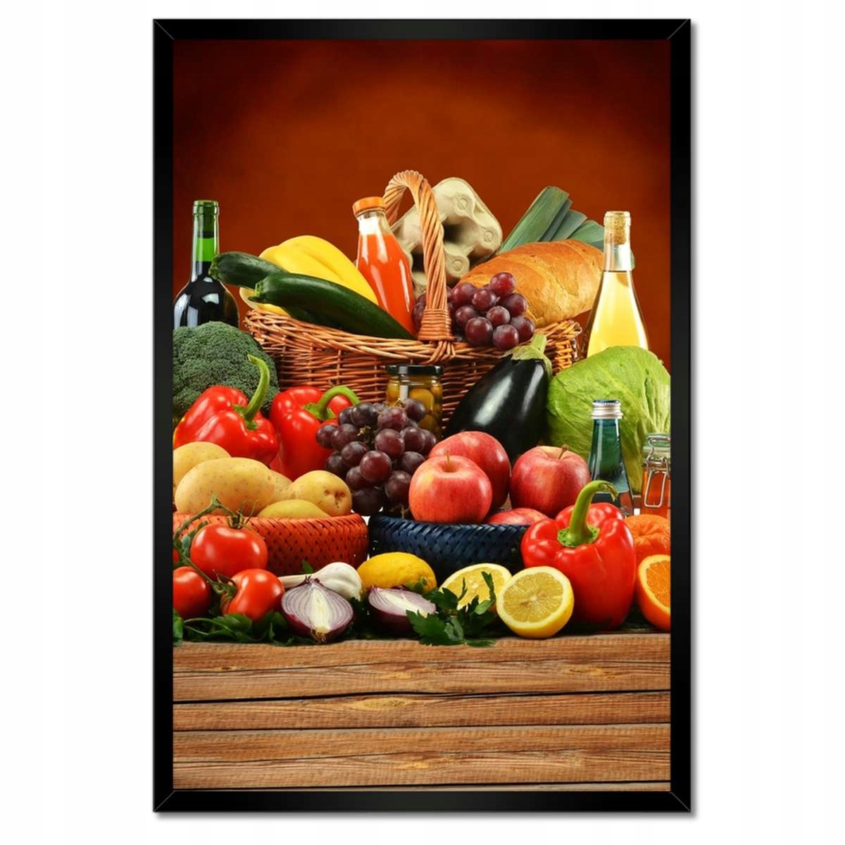 Plakáty v rámu 40x60 Ovoce Zelenina do kuchyně