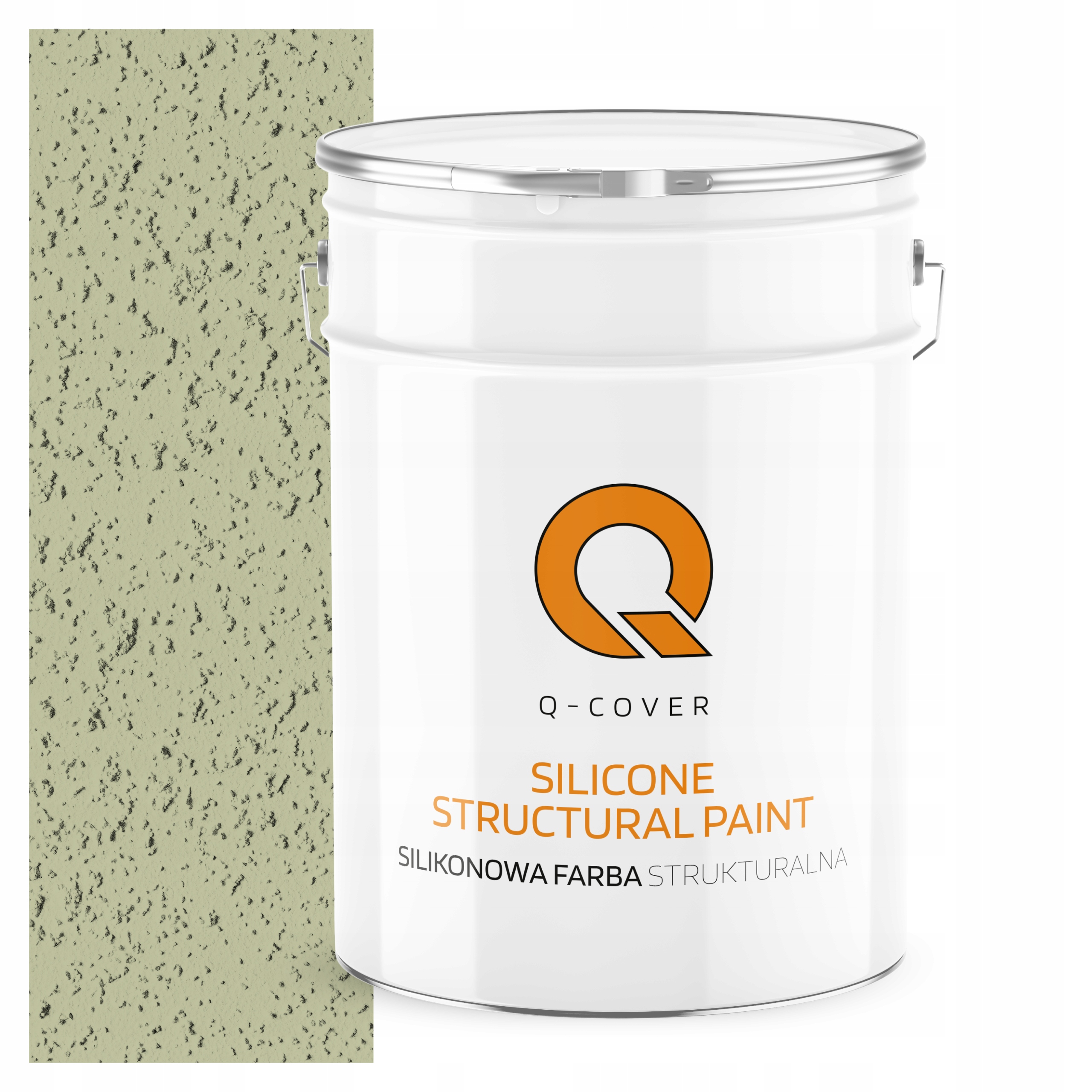 Strukturálna fasádna silikónová fasádna farba 10L zelená svetlá F483 Uv