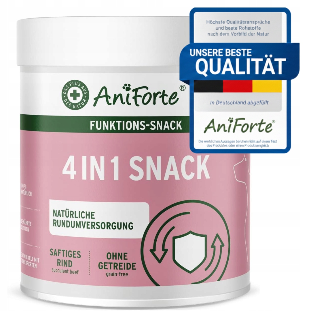 Levně AniForte 4v1 Pamlsek pro psy – Klouby, trávení & péče o srst, bez obilovin 300g