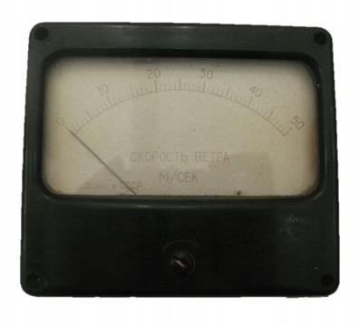 Wskaźnik „Prędkość wiatru” m/sek