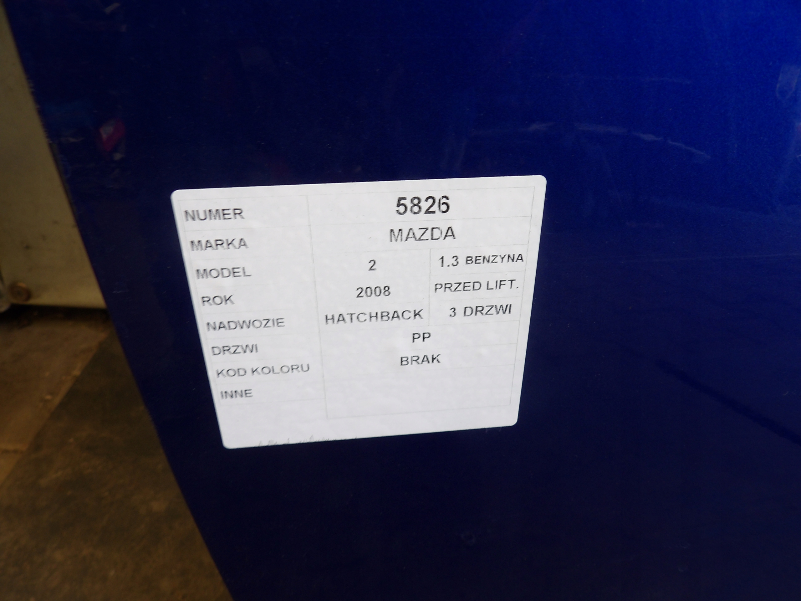 Mazda 2 MK3 Tür vorne rechts 3D