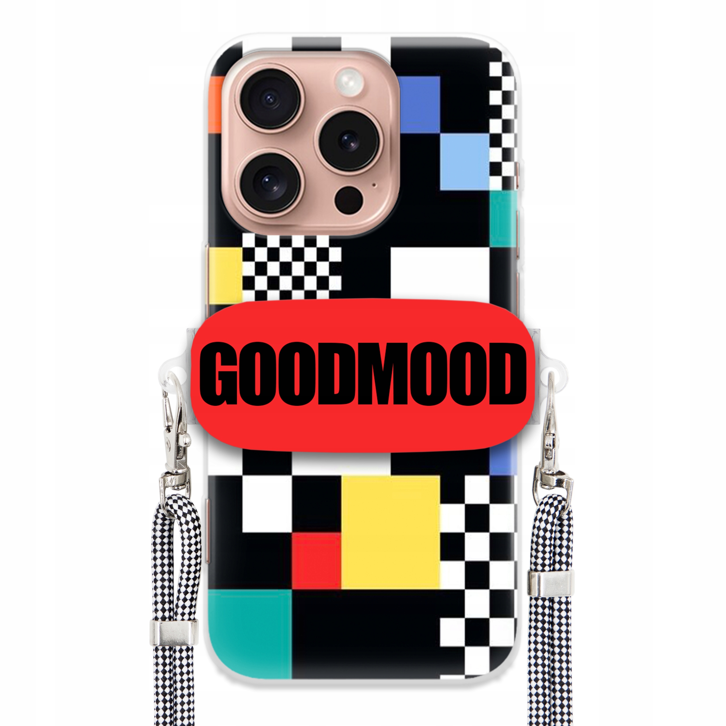 Pouzdro Pro Iphone 16 Pro Case Držák Smyčky Zebra Telefonu Pixelart Goodmood Wz