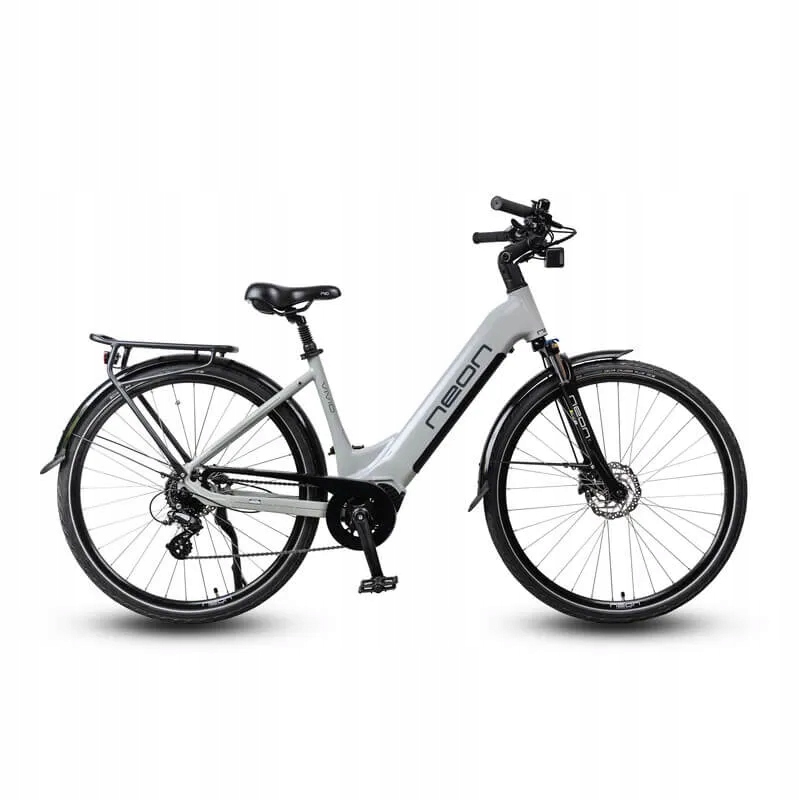 Rower elektryczny Neon VIVID 1.0 szary rama 46cm
