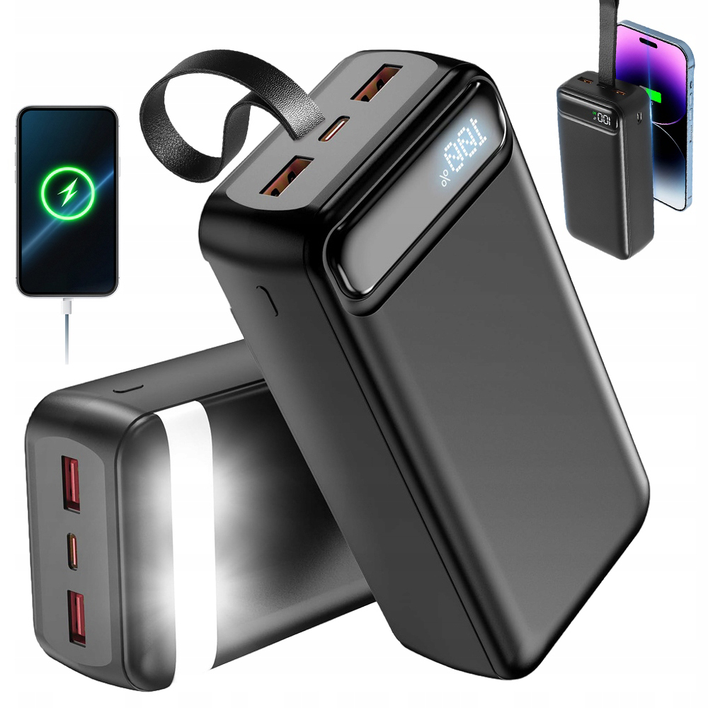 Powerbank 50000mAh Power Bank 2xUSB 22.5W Usb-c 20W Mocny Qc 3.0 Qc 4.0