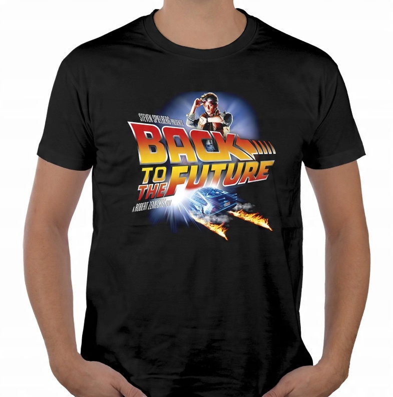 

Koszulka Back To The Future DeLorean filmowe M