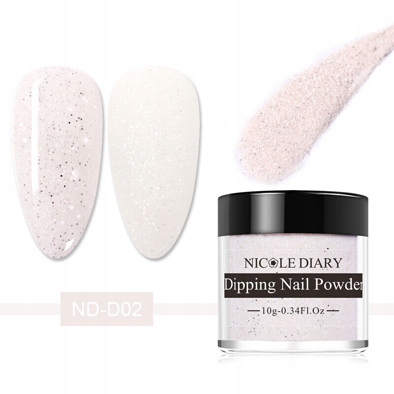 NICOLE DIARY - manicure tytanowy - PROSZEK / PUDER TYTANOWY - D02