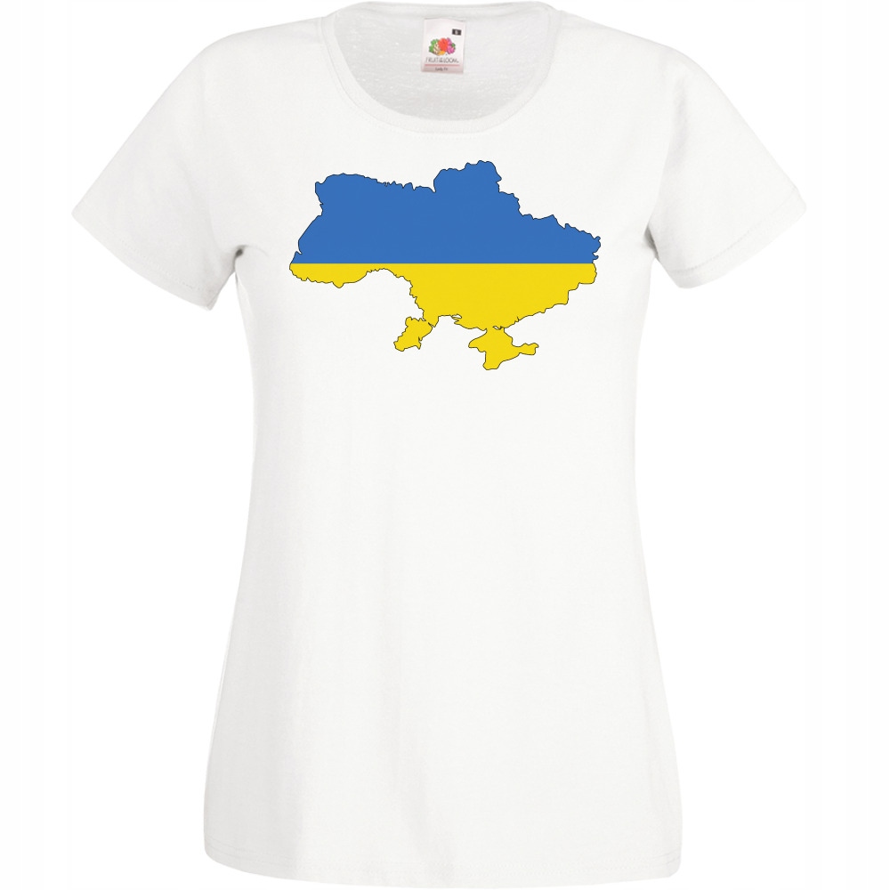 

Koszulka Ukraina Ukraine flaga Xs biała