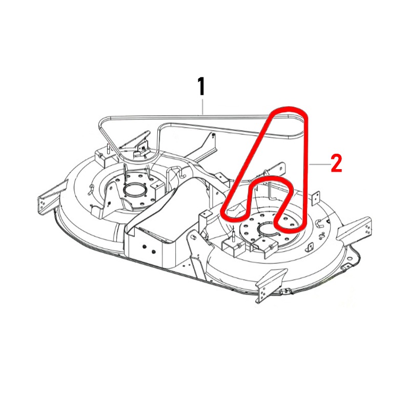 Šestihranný řemen 547403188 pro pohon nožů Husqvarna Tc 220T
