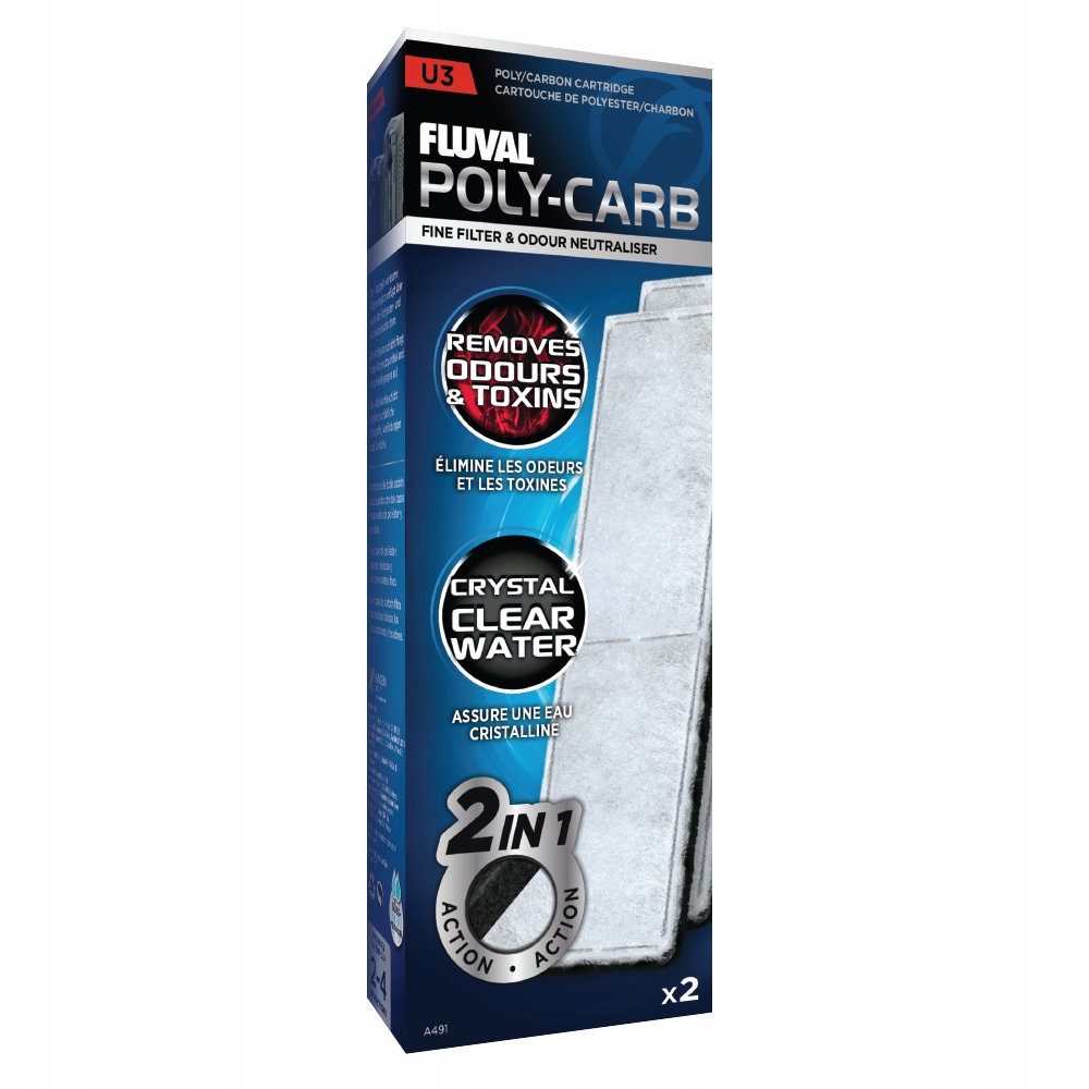 

Fluval Wkład Węglowy Z Fizeliną Do Filtrów U3 2SZT