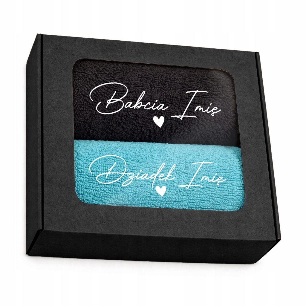 Sada ručníků 50x100 Výšivka pro prarodiče Babička a dědeček Jméno Czar+ Turks