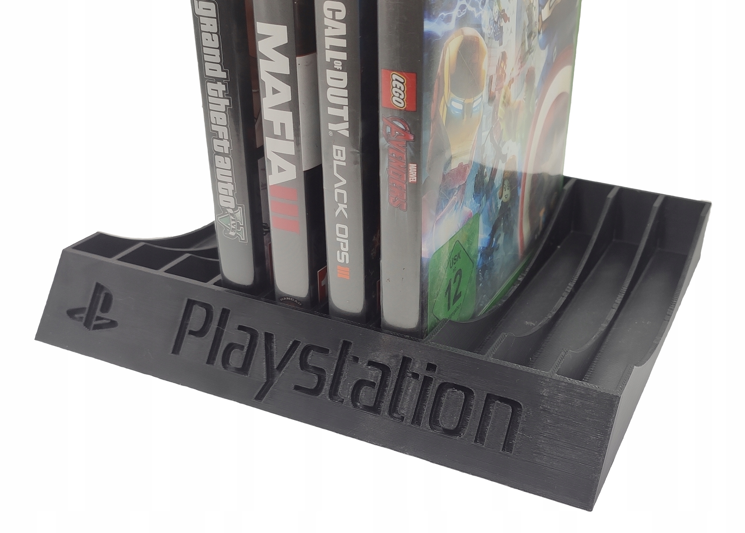 Stojak na gry PlayStation PS3 PS4 PS5 podstawka podpórka na płyty,