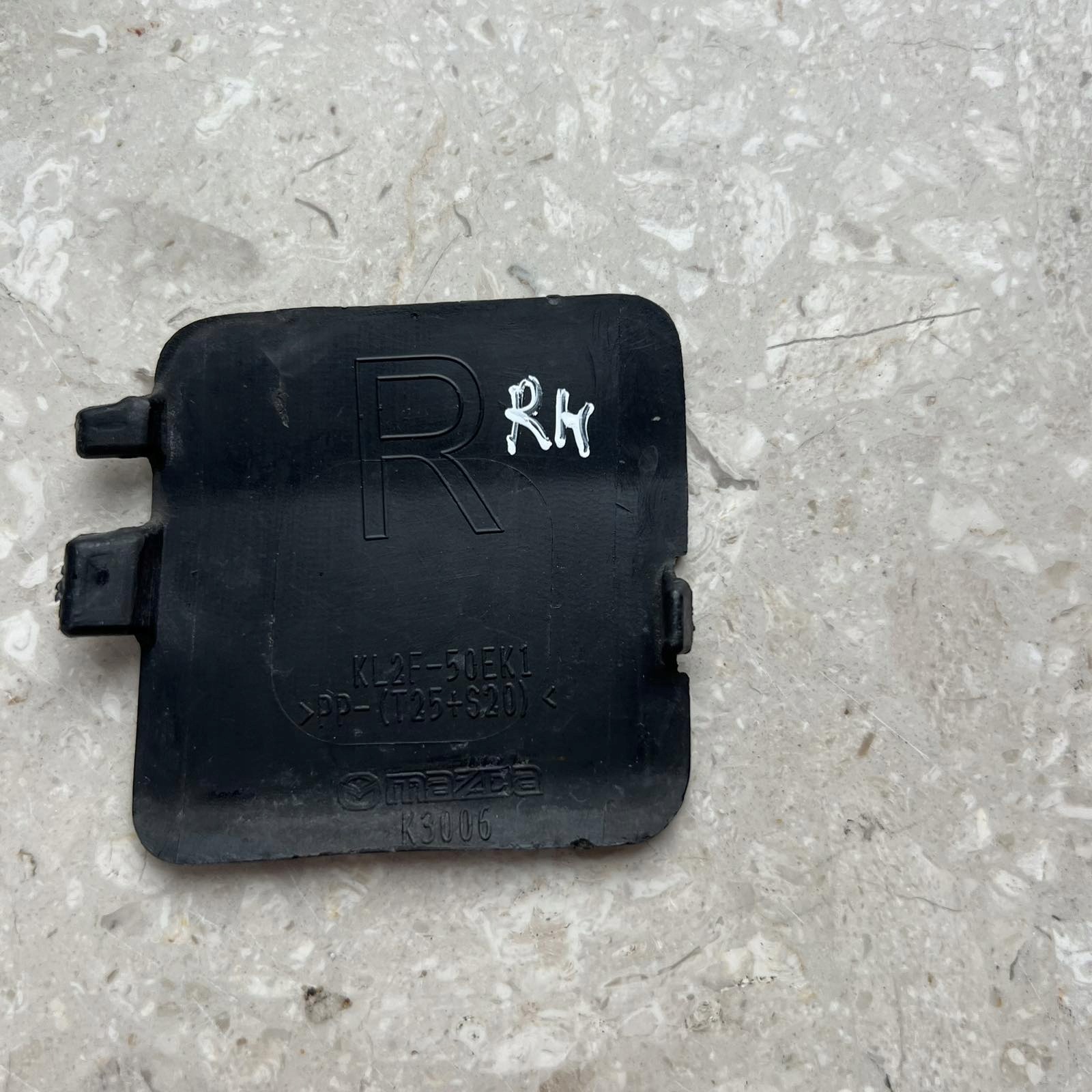 Mazda CX-5 CX5 2017-2021 towing hook cap bumper rear part right KL2F-50EK1