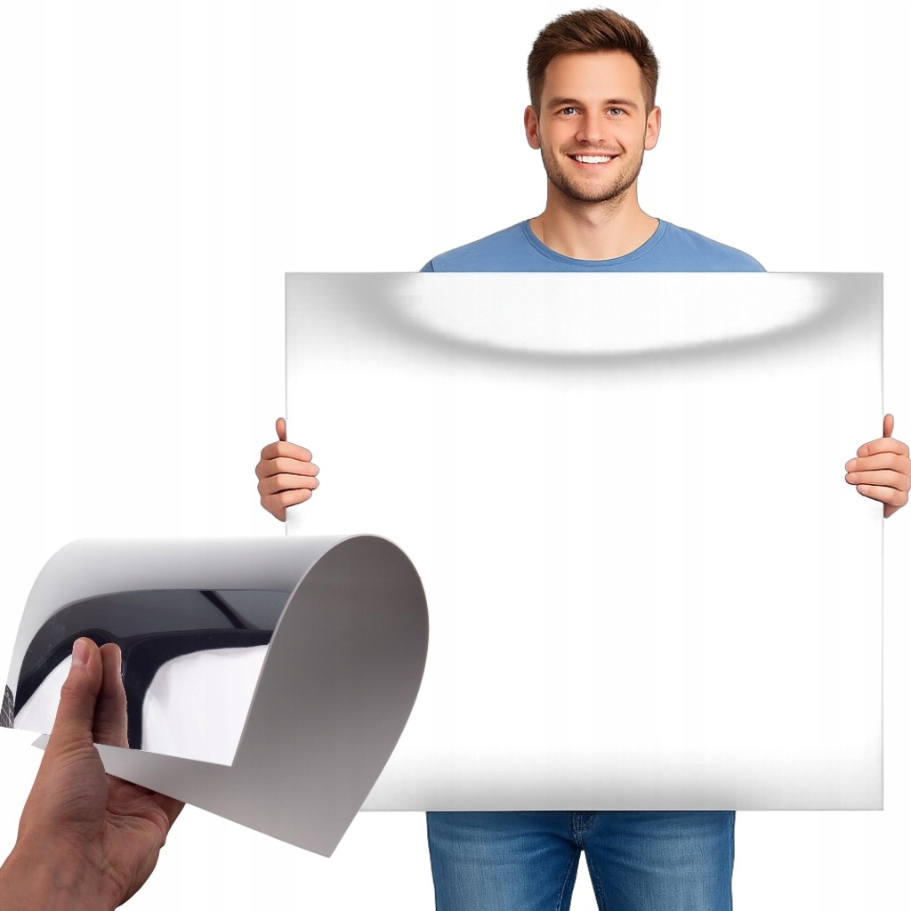Zrcadlo Z Plastu Plastová Hips Modelářská Deska 1mm 100x100cm zrcadlová
