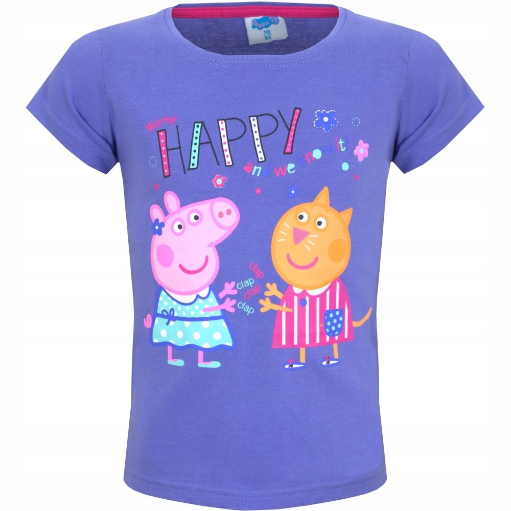

Koszulka Świnka Peppa i Candy fiolet 110