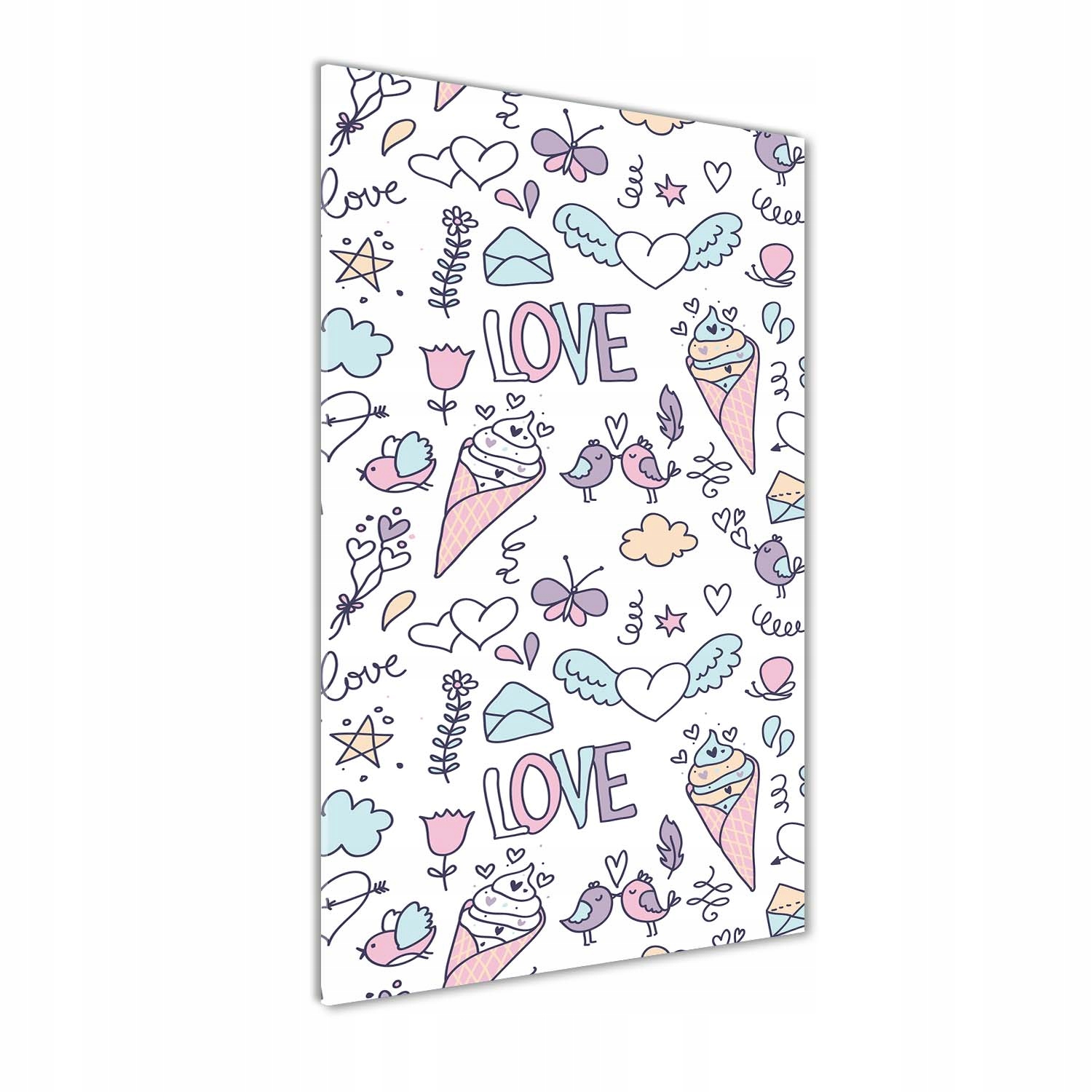 

Foto obraz szkło akrylowe Romantyczny wzór 60x120