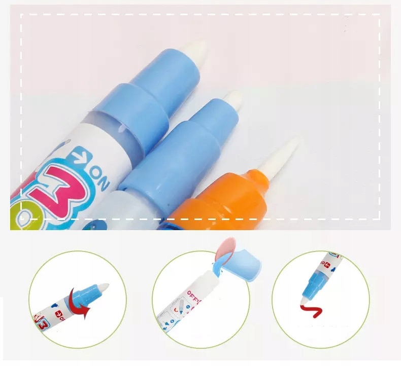 AKCESORIA DO MATY WODNEJ 3x PISAKI 6x STEMPELKI Marka BestHurt