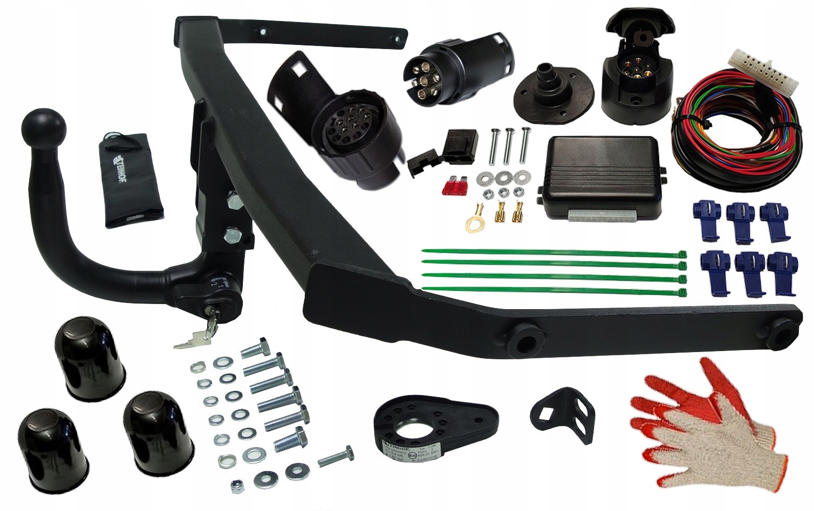 KOMPLETNY WTYPINANY HAK+MODUŁ FORD FIESTA MK8 17-25 VIII+ADAPTER HOLOWNICZY