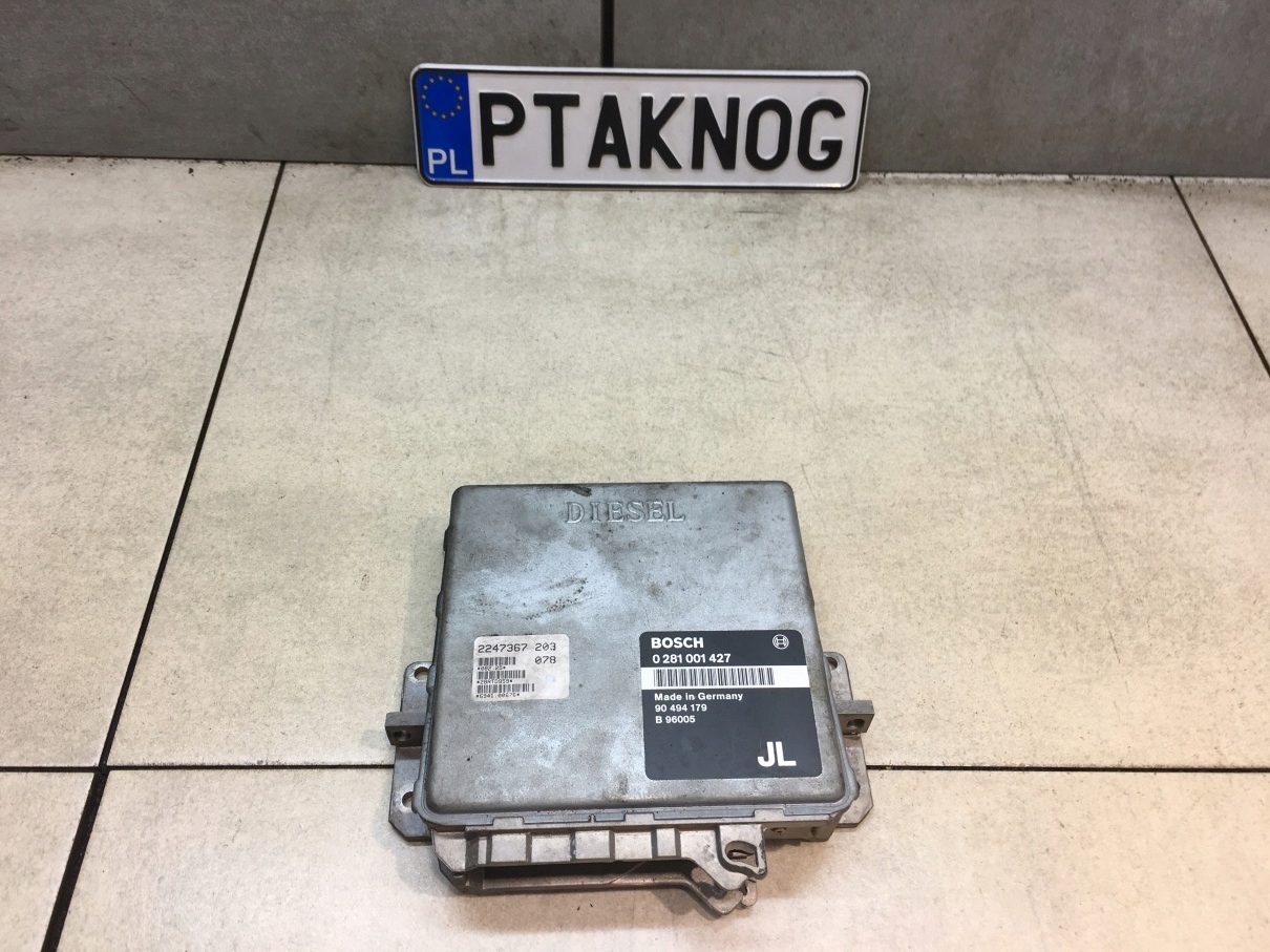 control unit of the engine OMEGA B 2.5 TD 0281001427 90494179
