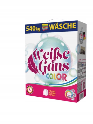 Levně Prášek na praní barvy Weisse Gans pro barevné tkaniny 7 kg