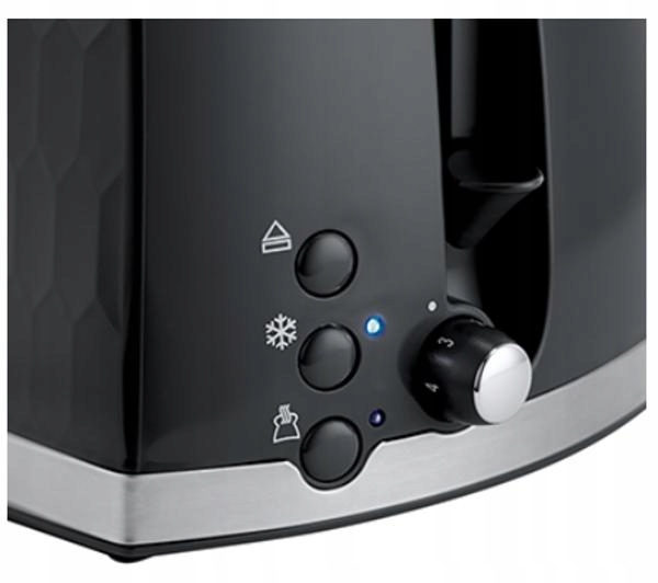 Toster Russell Hobbs Honeycomb Black 26061-56 2 Tosty Grzanki Czarny Stan opakowania oryginalne