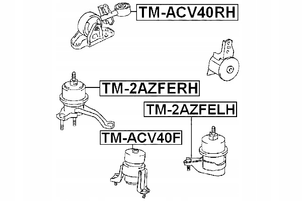 FEBEST PODUSZKA SILNIKA PRAWA TOYOTA CAMRY JPP ACV40 ASV40 GSV40 Producent części Febest