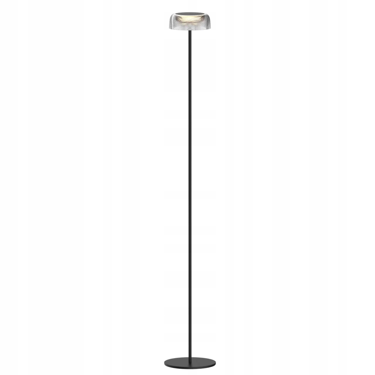 Stojací Led lampa moderní černá akumulátor 130 cm IP44 Polux