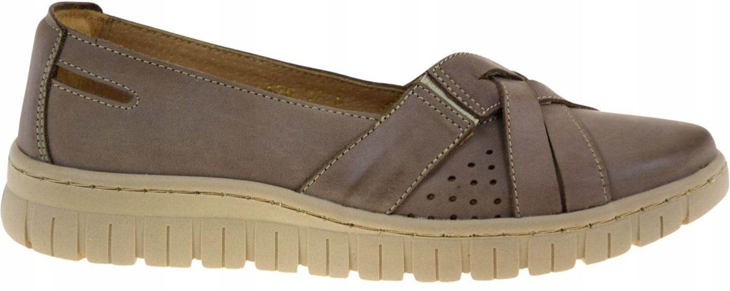 Dámské Mokasíny Béžové Elegantní Pohodlné Pro Každodenní Nošení Helios 435 Vel. 38