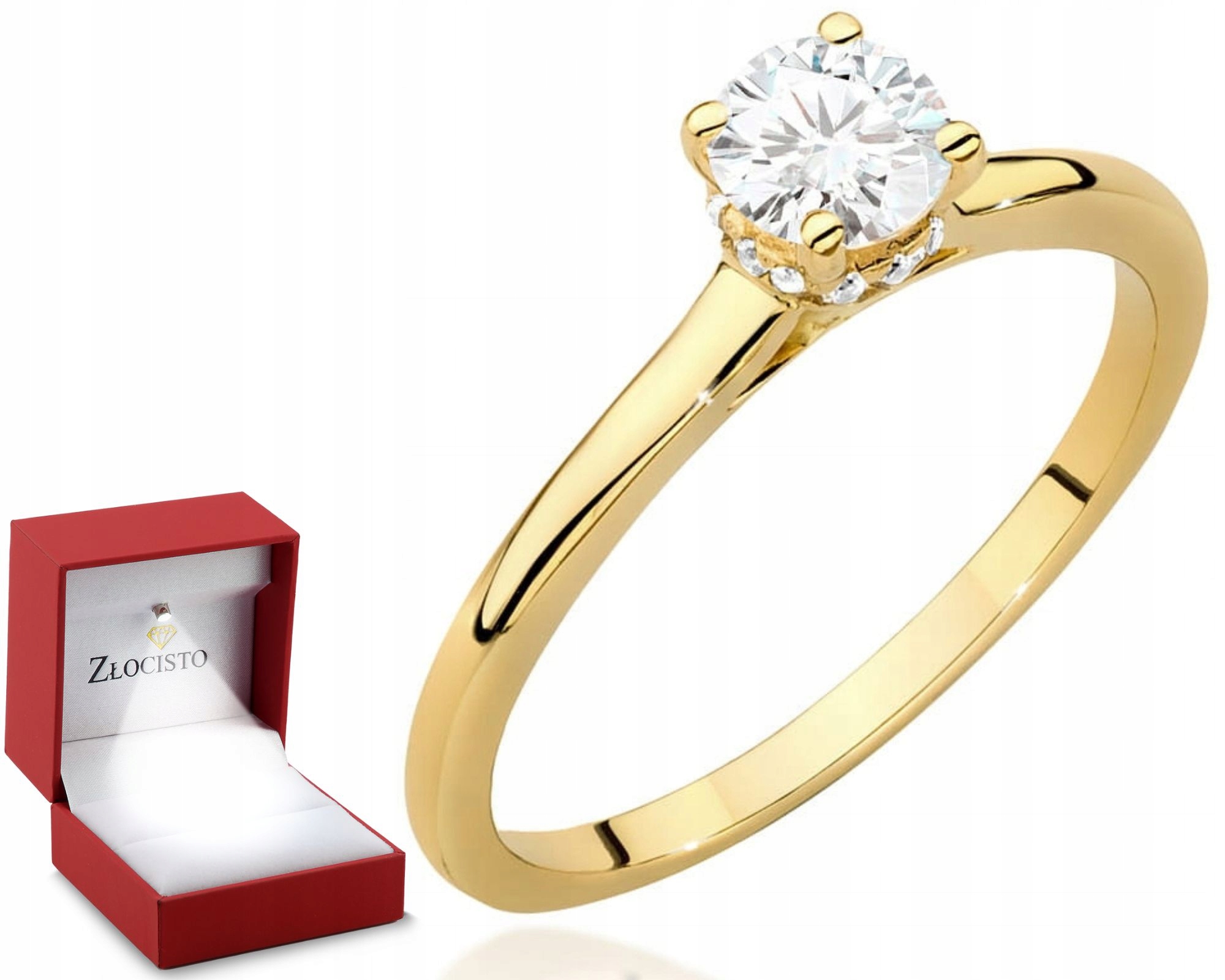 Zlatý Prstýnek S Diamantem 585 Gravírování Bonus