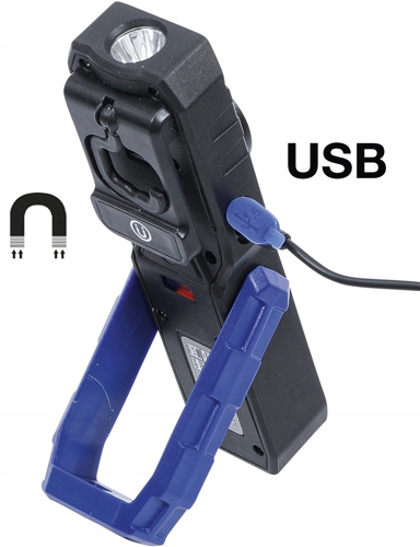 Latarka COB z przegubem akumulator USB B 70051 Producent code B 70051