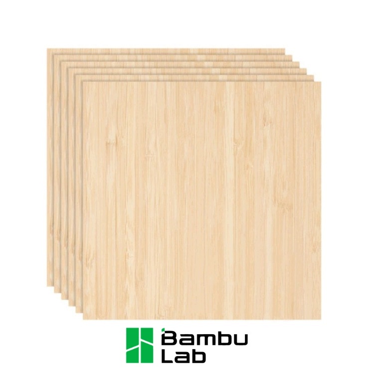 Bambusová překližka 3 mm 300 x 300 mm Bambu Lab 6 Ks. YA005