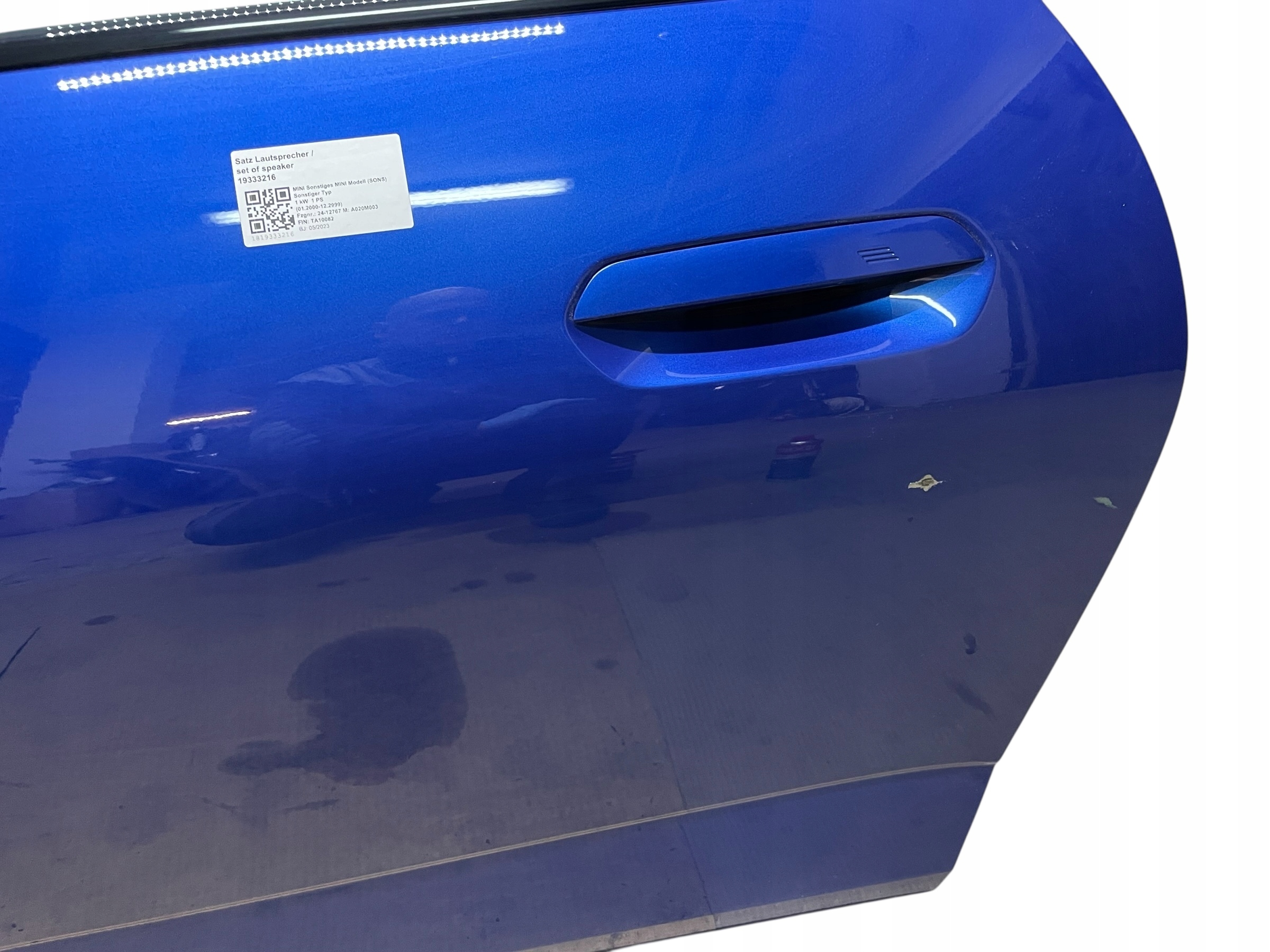 door front left complete MINI J01 C6K BLAZING BLUE