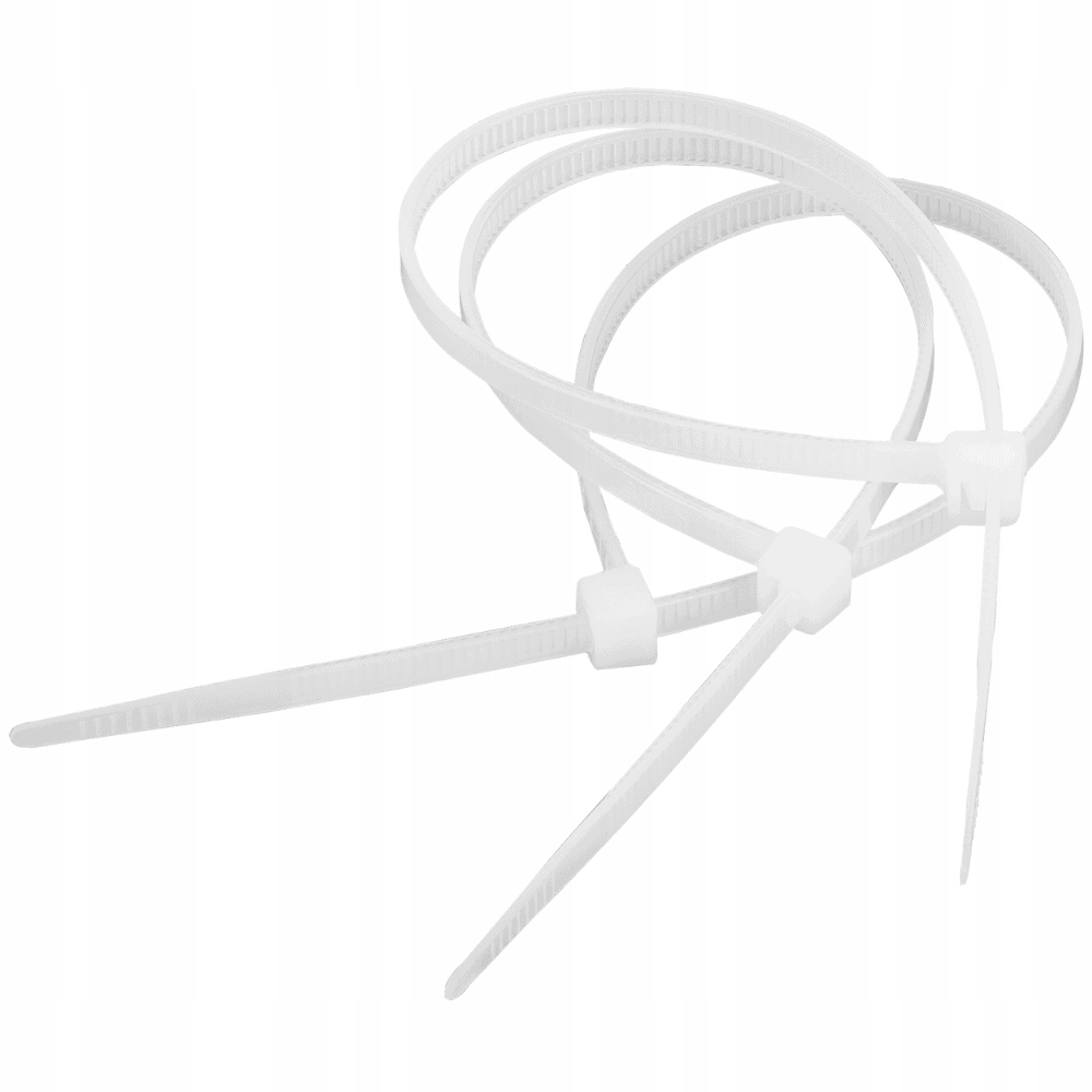 Opaski zaciskowe 2,5 mm/15 cm białe Cabletech 100szt.