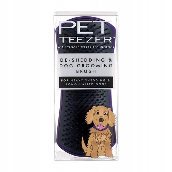 Levně Pet Teezer Dog Grooming kartáč na rozčesávání dlouhosrstých psů L Grey