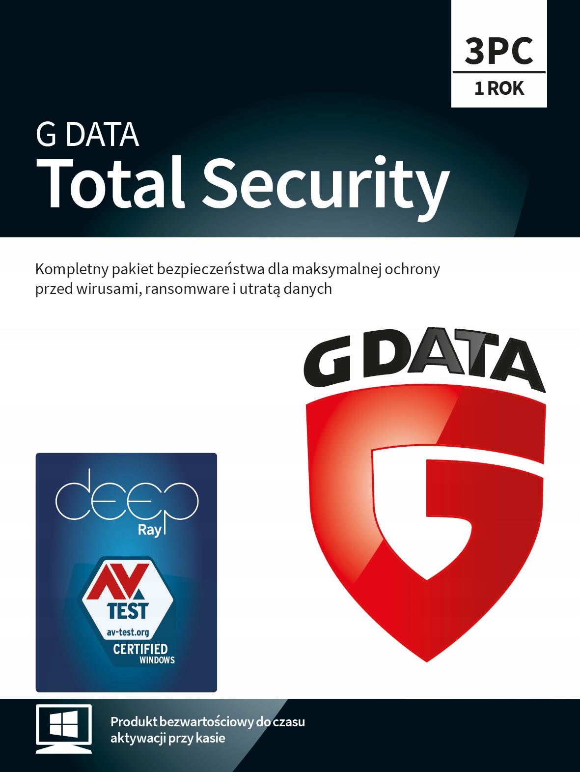 

G Data Total Security 2PC 1rok Nowa Esd AntiVirus