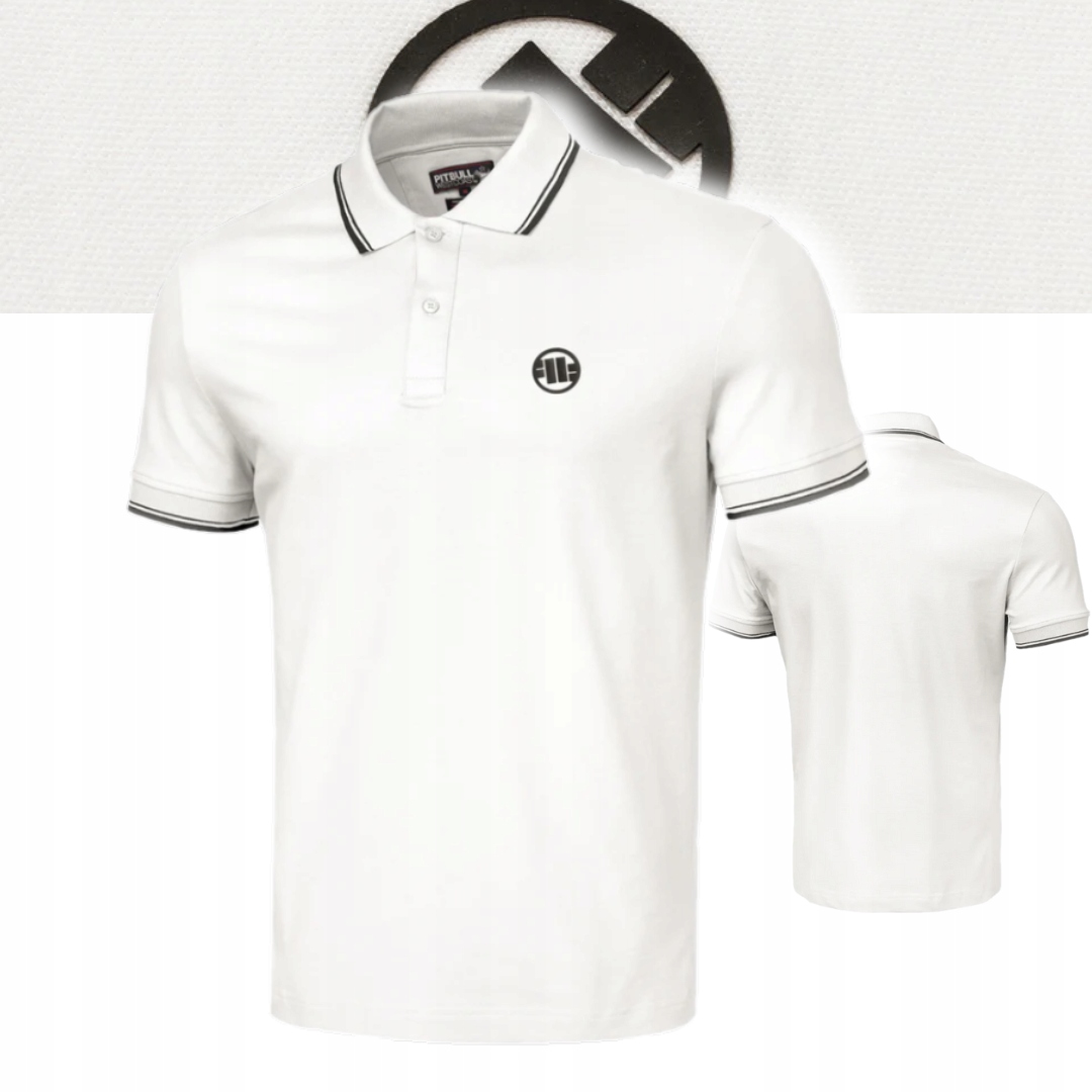 Pitbull West Coast Pánské Polokošile Pique Stripes Regular Off White XL