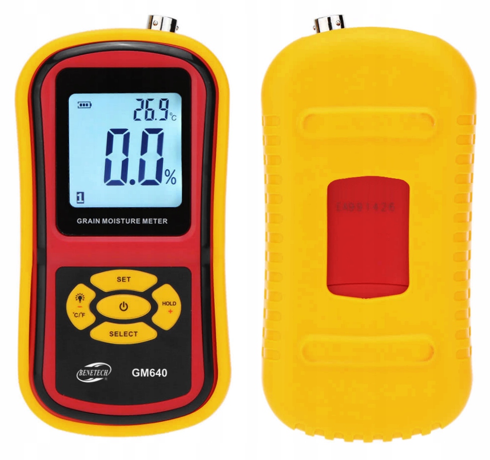 WILGOTNOŚCIOMIERZ PRECYZYJNY MIERNIK WILGOTNOŚCI ZIARNA ZBOŻA SONDA BATERIE Marka Benetech