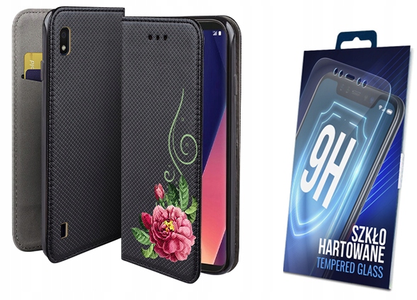 

Etui Z Klapką Do Samsung Galaxy A10 Kwiat Szkło