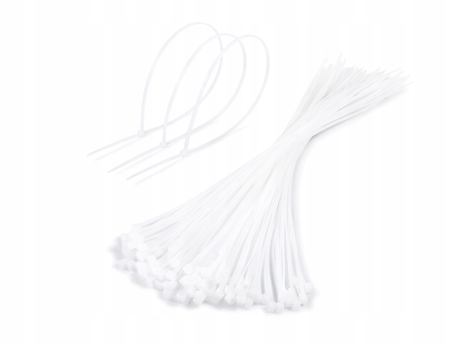 Opaski Zaciskowe Kablowe Trytytki Białe 5x500mm 100SZT