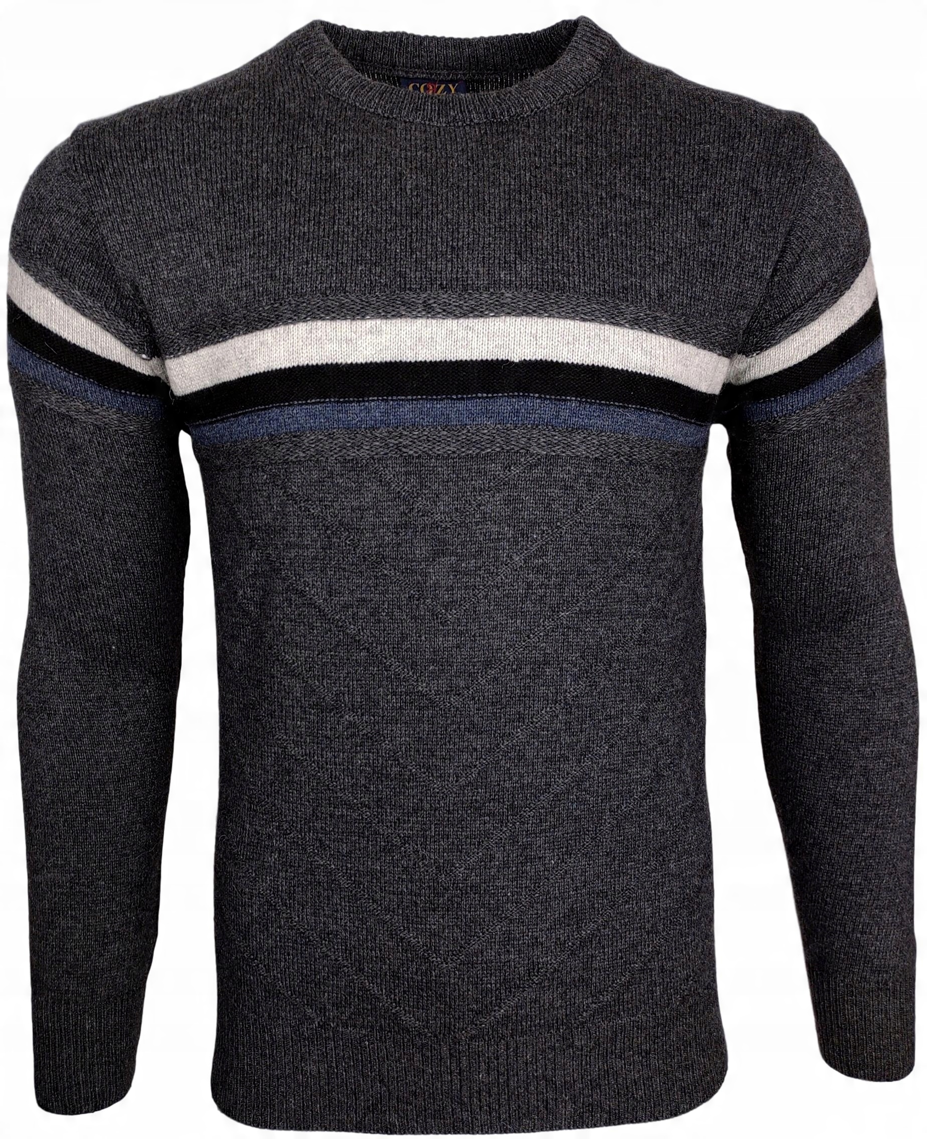 

Sweter Męski Wełniany _ W180 _ Bardzo Ciepły r. L