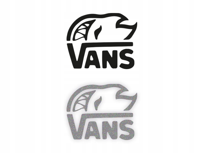 VANS - Naklejka na samochód auto deskorolkę ODBLASKOWA